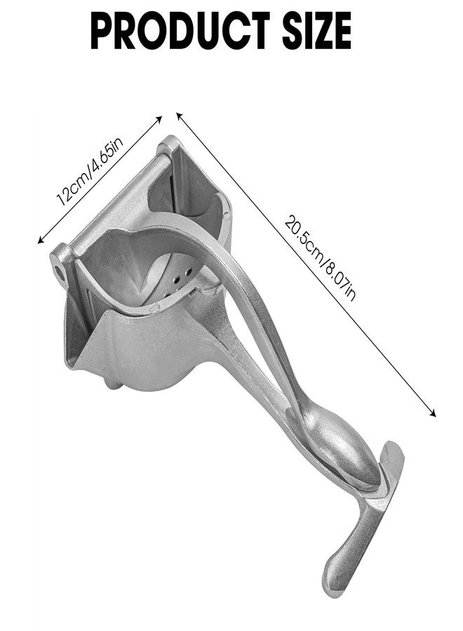 BuleVina Bar Juicer, Fruit Juice Handheld Press Squeezer With Seed Filter, Heavy Duty Aluminum Alloy Hand Manual Extractor for Single Citrus Orange Pomegranates Apple Fruit Lemon Lime (Silver) - Image 2