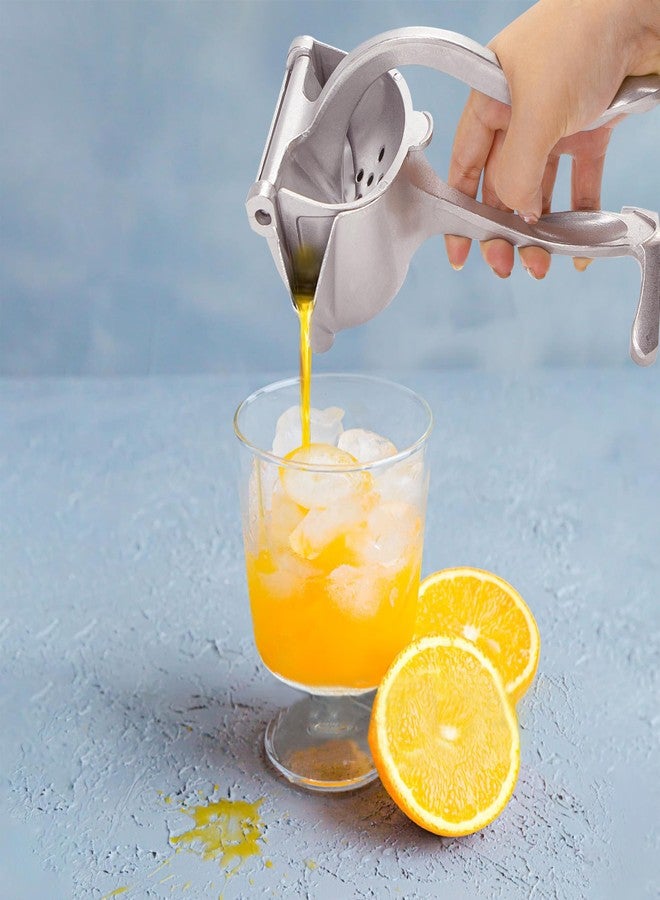 BuleVina Bar Juicer, Fruit Juice Handheld Press Squeezer With Seed Filter, Heavy Duty Aluminum Alloy Hand Manual Extractor for Single Citrus Orange Pomegranates Apple Fruit Lemon Lime (Silver) - Image 5