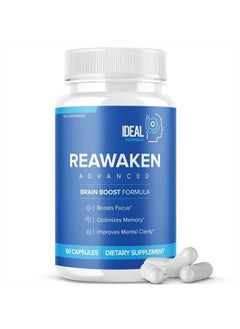 IDEAL PERFORMANCE Reawaken Brain Boost Supplement for Memory Advanced Formula (60 Capsules)  - Image 1