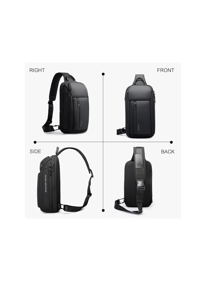 PROMASS Sling Bag Crossbody Shoulder Backpack For Men Women,Casual Rucksack For Hiking Daypack Waterproof Sling Chest Bag, Unisex Crossbody Bag For Travel And Hiking - Image 4