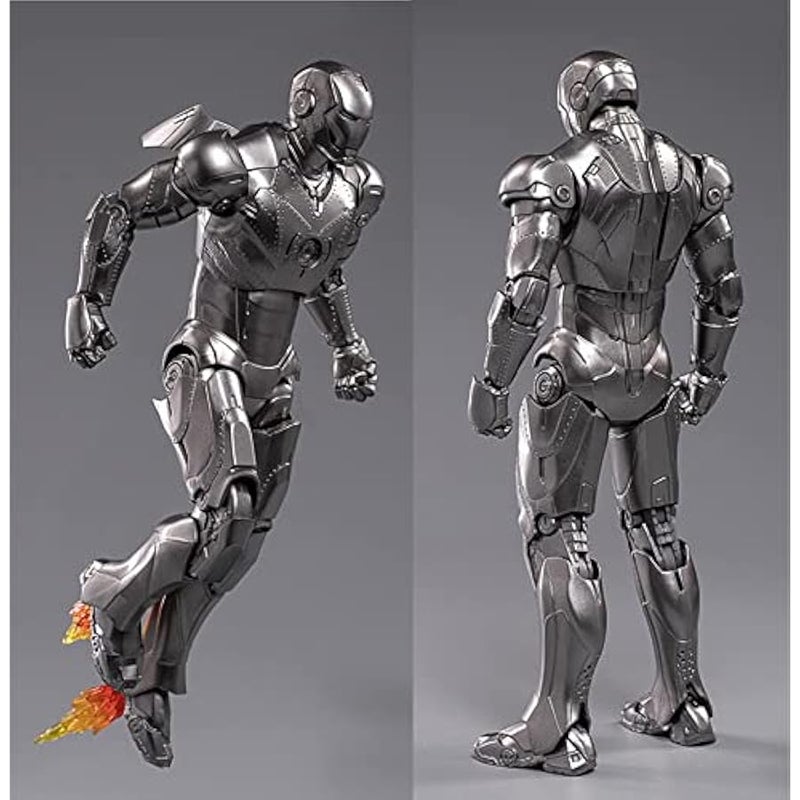 Ironman MK2 Collectible Action Figure,7 Inch 10th Anniversary Metal Texture Painting Movable Mark Model Toys (MK II) - Image 4