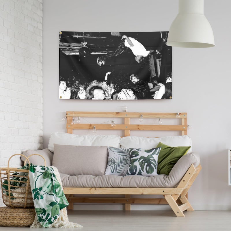BYADKOA- Playboi Carti Die Lit Album Cover Flag Banner Aesthetic Decorative Durable Man Cave Wall tapestry with 4 Brass Grommets 3x5 Feet Flag Suitable For Indoor And Outdoor Decorate for College Dorm - Image 3