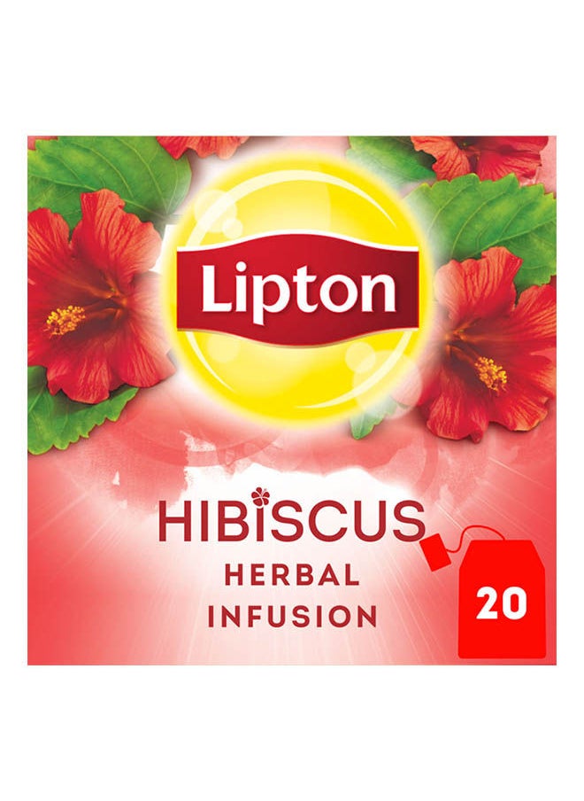 Lipton Herbal Infusion Hibiscus 40g- Pack of 20  - Image 2