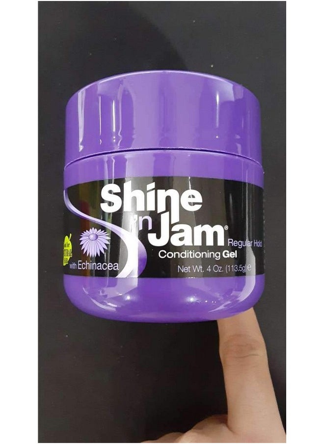 Ampro - Shine N Jam Conditioning Gel Regular Hold 4 Ounce (2 Pack) - Image 1