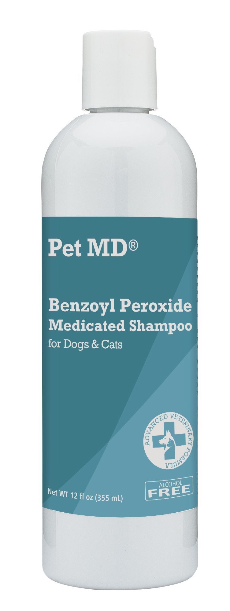 Pet MD بيت ميد - شامبو طبي يحتوي على بنزويل بيروكسيد للكلاب والقطط - فعال لعلاج مشاكل الجلد، القشرة، تخفيف الحكة، حب الشباب والتهاب الجريبات - برائحة الحمضيات - 12 أوقية - Image 4