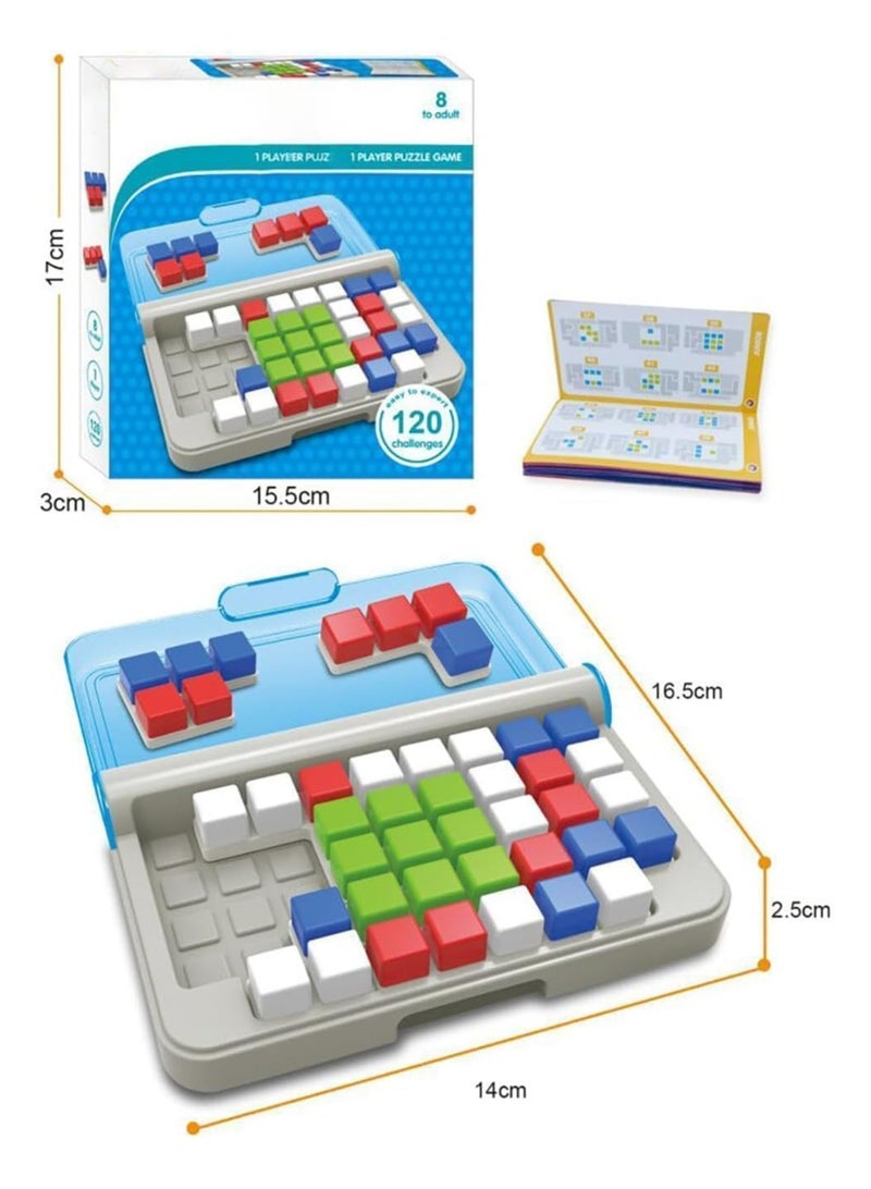 REBENUO Educational smart game New challenges Smart Game Focus 3D Puzzle Logical Thinking Toy Table Board Game Smart Game Montessori Toys Kids Gifts Brain teaser iq game toy with portable box - Image 2