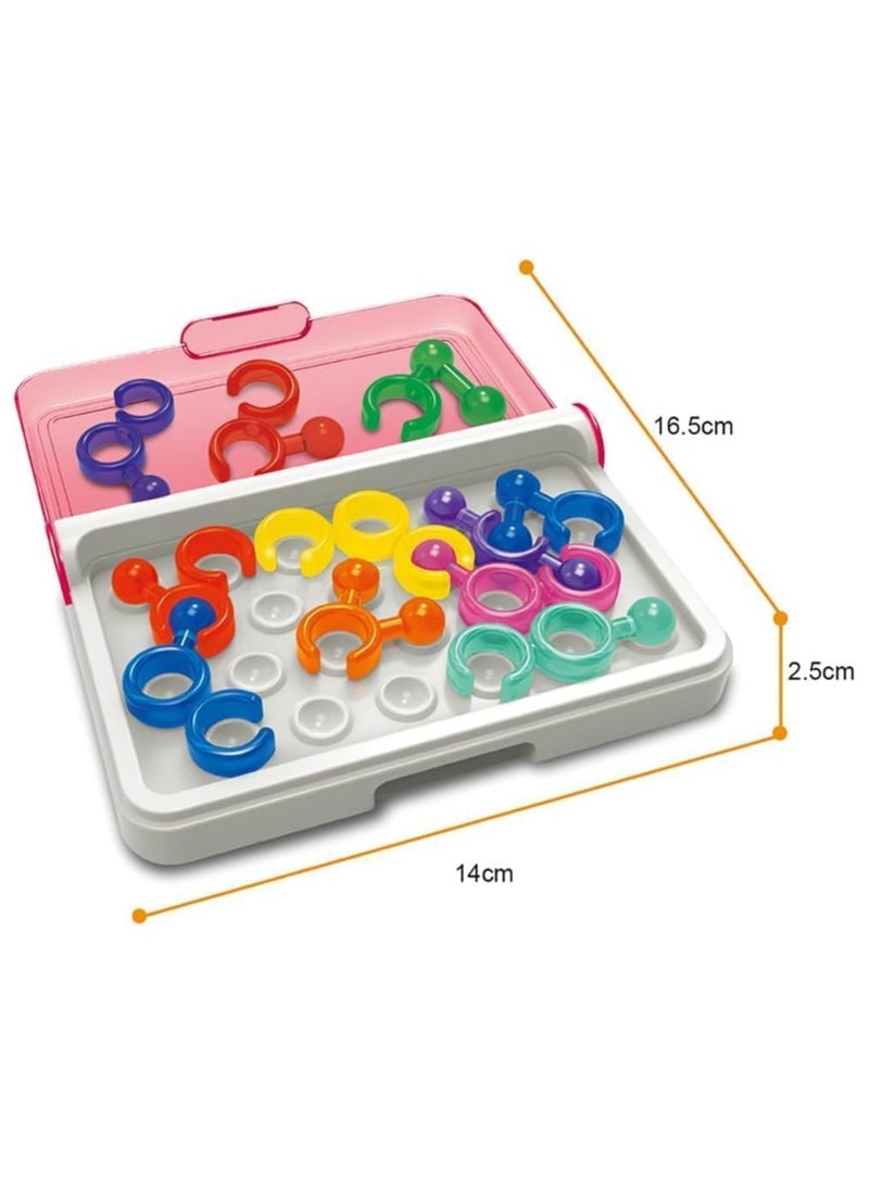 REBENUO Educational smart game New challenges Smart Game Focus 3D Puzzle Logical Thinking Toy Table Board Game Smart Game Montessori Toys Kids Gifts Brain teaser iq game toy with portable box - Image 3