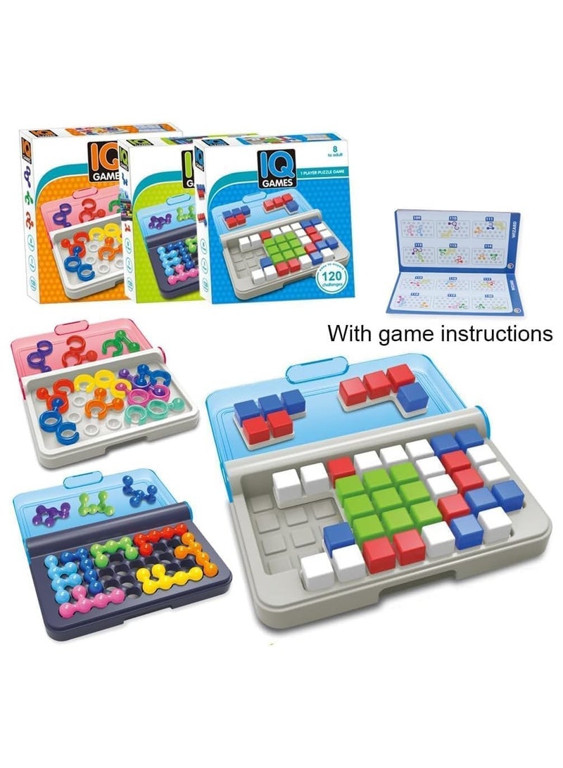 REBENUO Educational smart game New challenges Smart Game Focus 3D Puzzle Logical Thinking Toy Table Board Game Smart Game Montessori Toys Kids Gifts Brain teaser iq game toy with portable box - Image 4