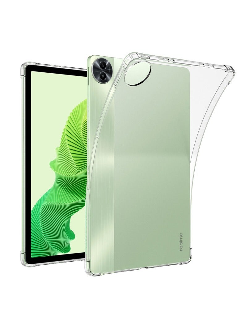 عام غطاء شفاف متوافق مع لوحي Realme Pad 2-11.5 (2023) - حماية مضادة للسقوط والصدمات بوسادات هوائية رباعية الزوايا - غطاء واقي مرن من مادة TPU - Image 1