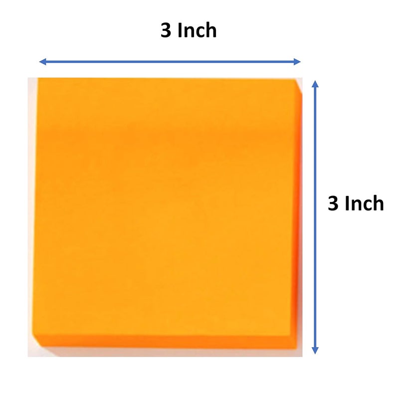 Post It ملاحظات لاصقة فائقة، قوة لاصقة 2X، 3 بوصة × 3 بوصة، 5 دفاتر/عبوة، 90 ورقة/دفتر (لون نيون) - Image 3