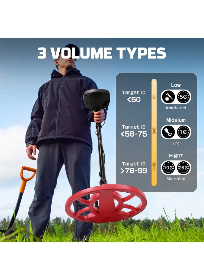 Voilamart - Metal Detector For Adults Professional, Waterproof Metal Detectors For Beach With Lcd Display, 5 Modes, Dsp Chip, 10" Ip68 Coil, Adjustable Stem - Higher Accuracy Gold Detector De Metales - Image 1