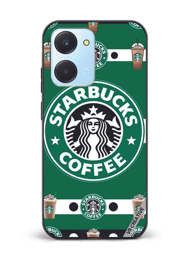 VR CREATIVE Protective Case Cover For Honor Play7T Starbucks 4 Design Multicolour - Image 1