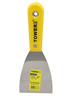Tower TOWER Flexible Joint Knife For Gypsum, Cement, Drywall with Ergonomic Handle, Filler Knife, Paint Removal Scraper, Strong Durable Built for Decorating, Finishing, Plastering, Filling, 3 in  - Image 1