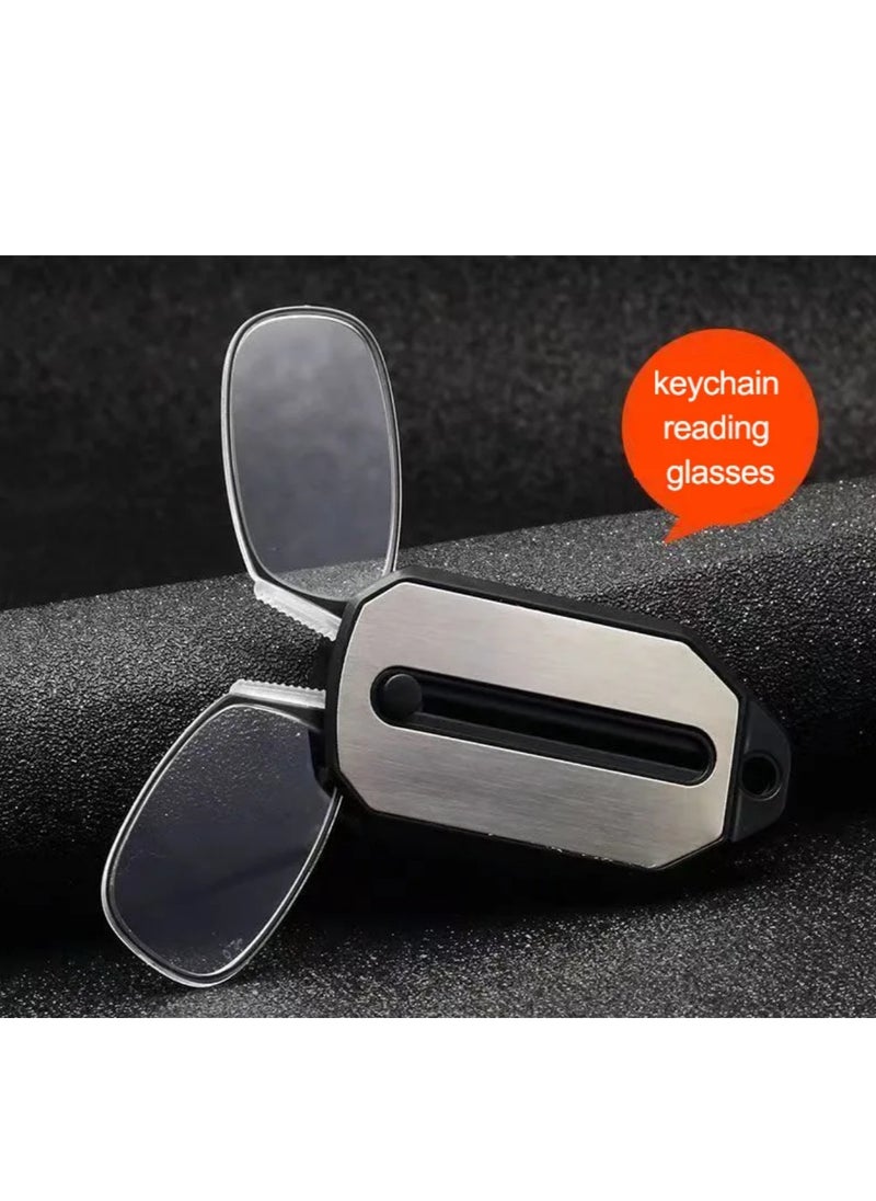 Generic - Ready-made Reading Glasses Lightweight Easy to Carry Armless Keychain - Image 1