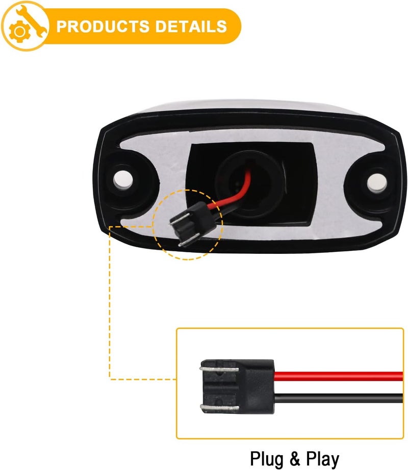 R&F Auto 5PCS LED Rear Roof Cab Lights for 2014-2022 RAM Promaster Vans 1500 2500 3500 - Smoked Lens - Image 4