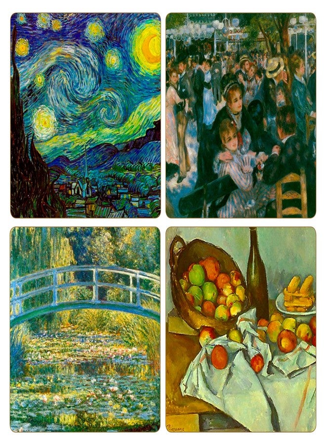 CoasterStone "Impressionists Collection" Absorbent Coasters, 4-1/4-Inch, Set of 4 - Image 1