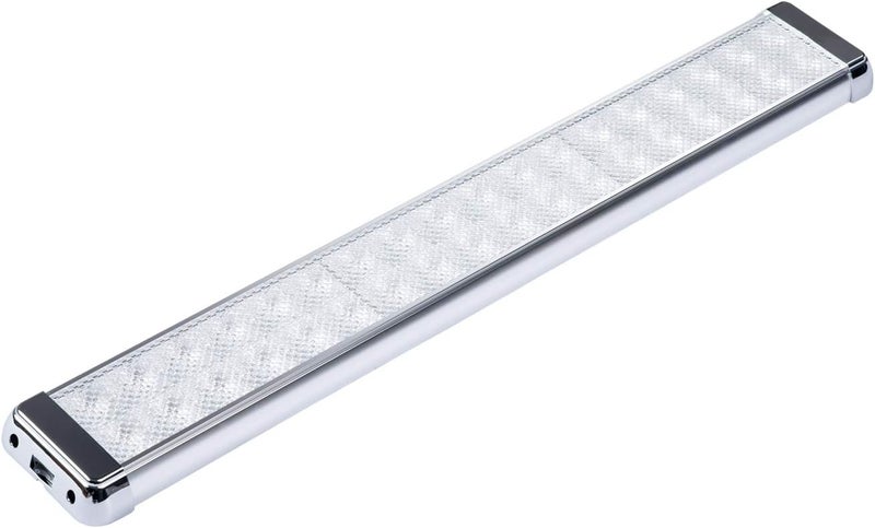 Lightronic LED Interior Light Fixture 26", High Light-Output Low Current Draw, 6000K Cool-White Wide Flood Beam, 12V/24V DC, On/Off Rocker Switch, Aluminum Housing for RV & Utility Vehicles, 1-Pack - Image 1