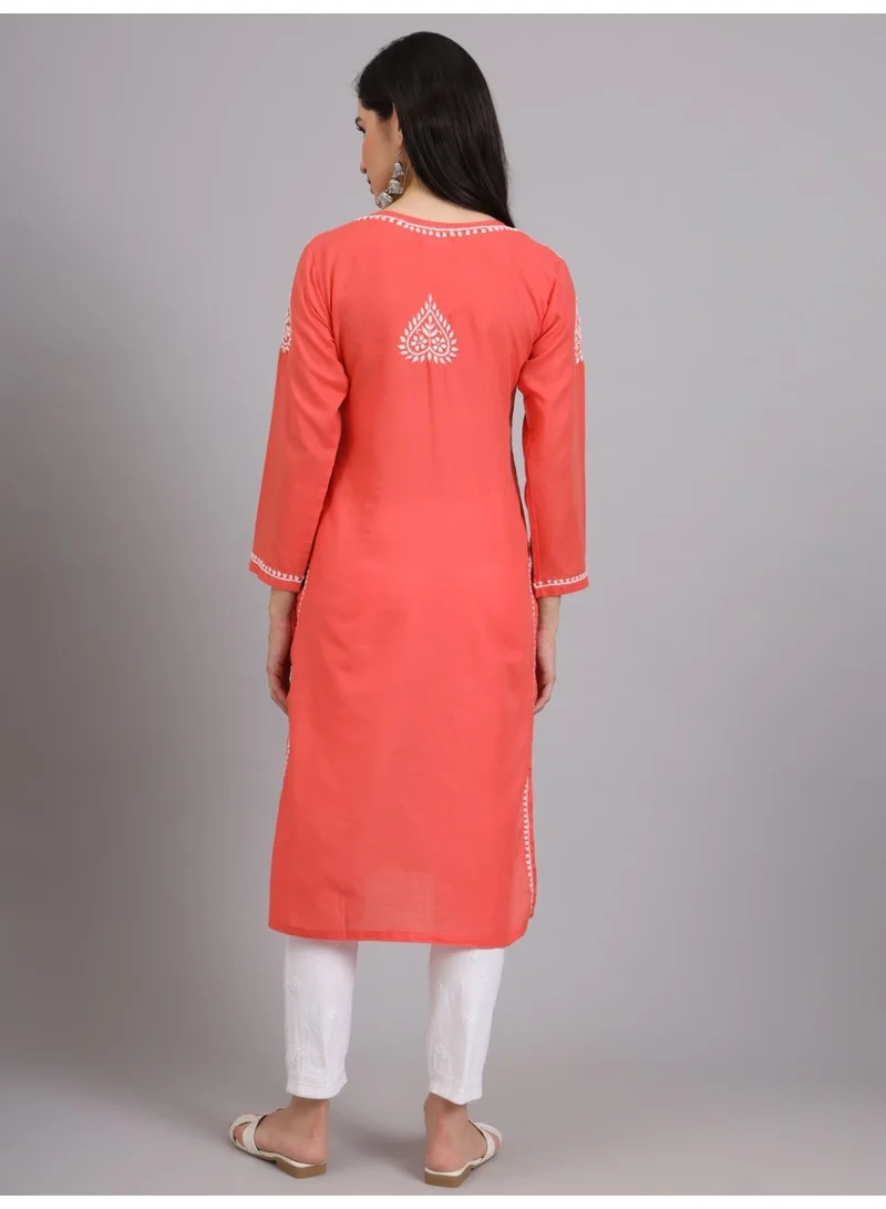 الايا كورتا شيكانكاري قطنية مطرزة يدويًا للسيدات -AL3997