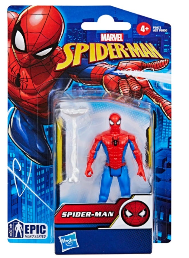 Hasbro Marvel لعبة شخصية أكشن من سلسلة الأبطال الملحمية سبايدر مان من هاسبرو مارفل بطول 4 بوصات - Image 3