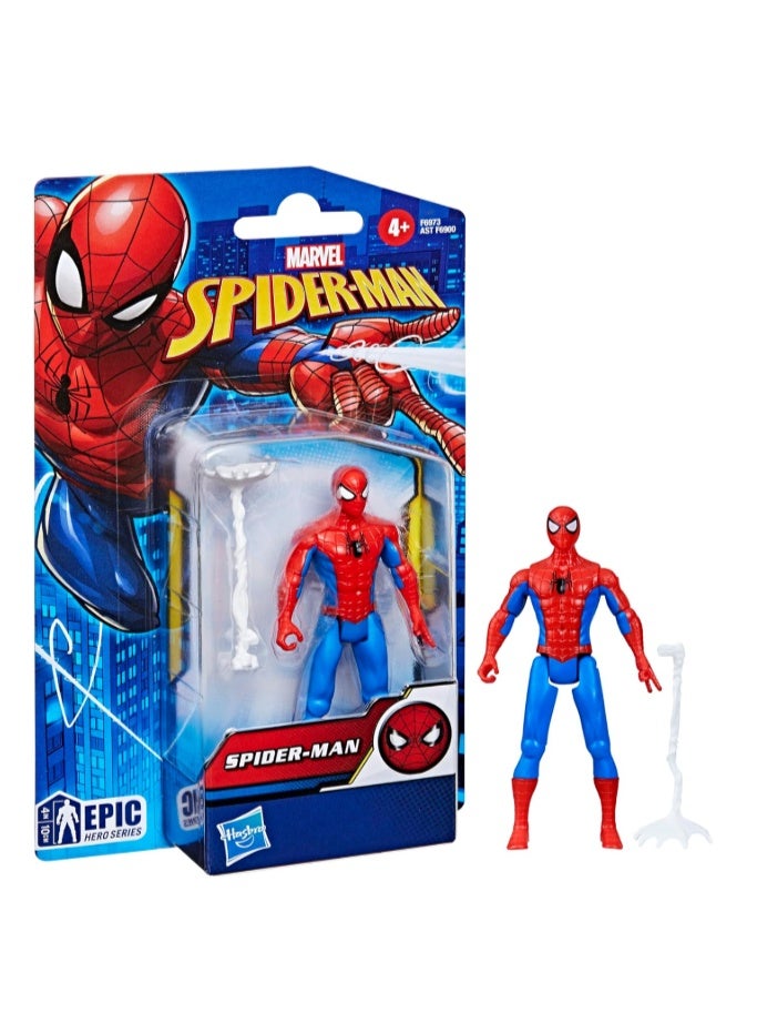 Hasbro Marvel لعبة شخصية أكشن من سلسلة الأبطال الملحمية سبايدر مان من هاسبرو مارفل بطول 4 بوصات - Image 2