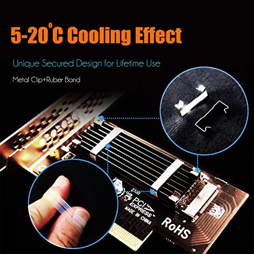 GLOTRENDS PA09-HS M.2 NVMe to PCIe 4.0 X4 Adapter with M.2 Heatsink for M.2 NVMe SSD - Image 5