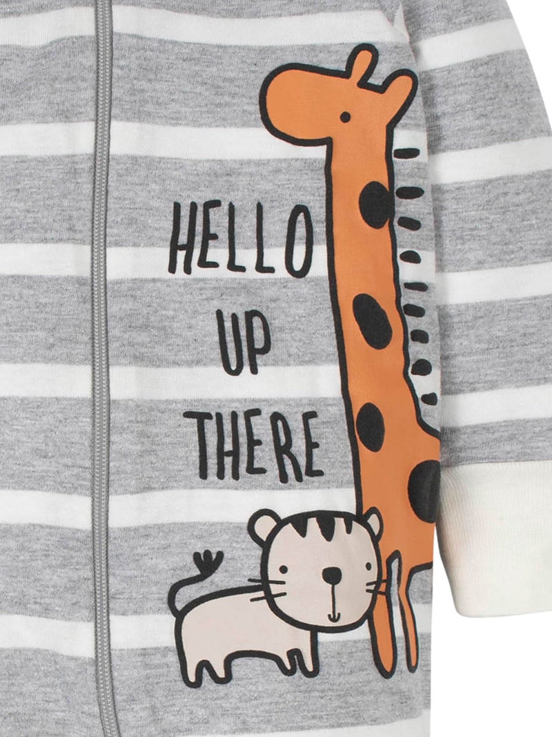 Gerber Baby Boys 4 Pack 'N Play Footie And Toddler Sleepers, Jungle Blue, Newborn US - Image 5