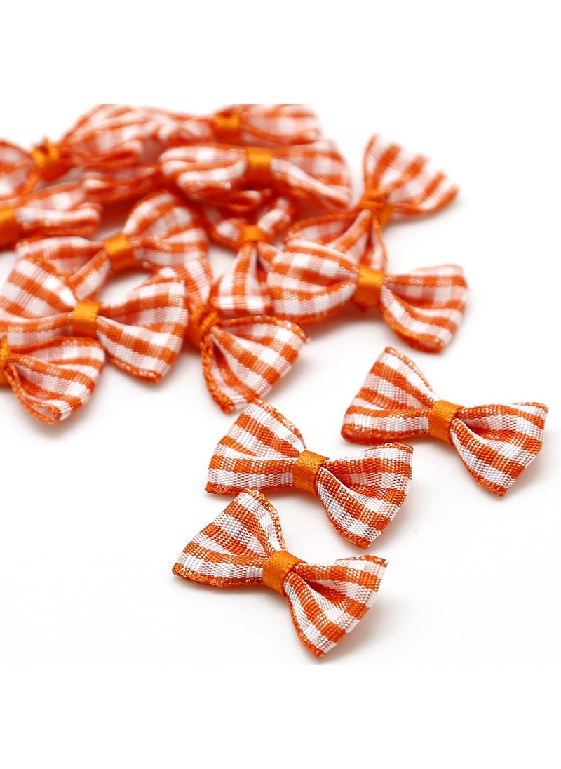 Generic 25pc DIY Ribbon Bow Craft Kit 3x 1.5cm orange 25/bag 
