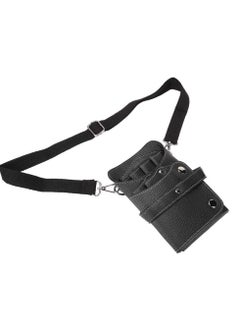 Excefore Scissors Shear Hairdressing Waist Holder Case Bag, Barber Scissor Pouch Holster with Belt for Hairdressers, Durable for Pumps Useful Pu Leather,Black  - Image 3