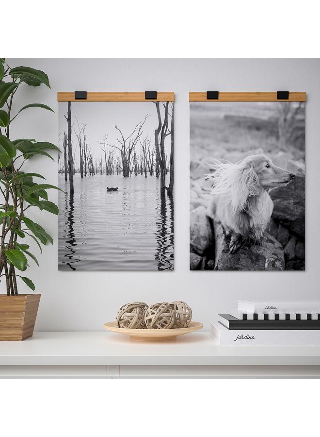 Poster hanger, bamboo, 40 cm  - Image 5