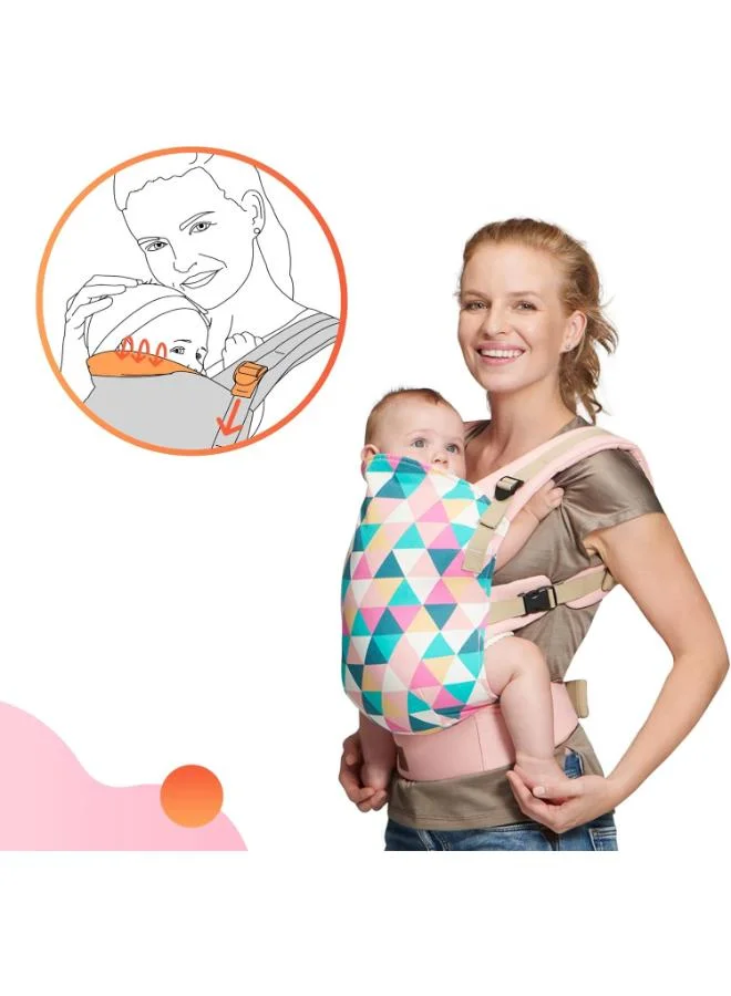 Kinderkraft Kinderkraft Baby Carrier Nino Ergonomic Sling, Holder, Lightweight, Confortable, Ajustable, 2 Carrying Position Front And Backpack, For Newborn, From 3 Month To 20 Kg, D By Ihdi, Pink