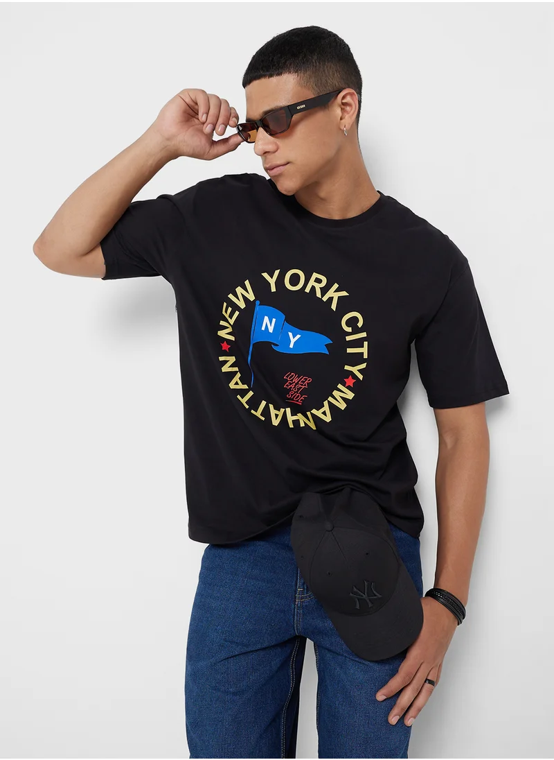 Seventy Five Oversized Graphic T-Shirt
