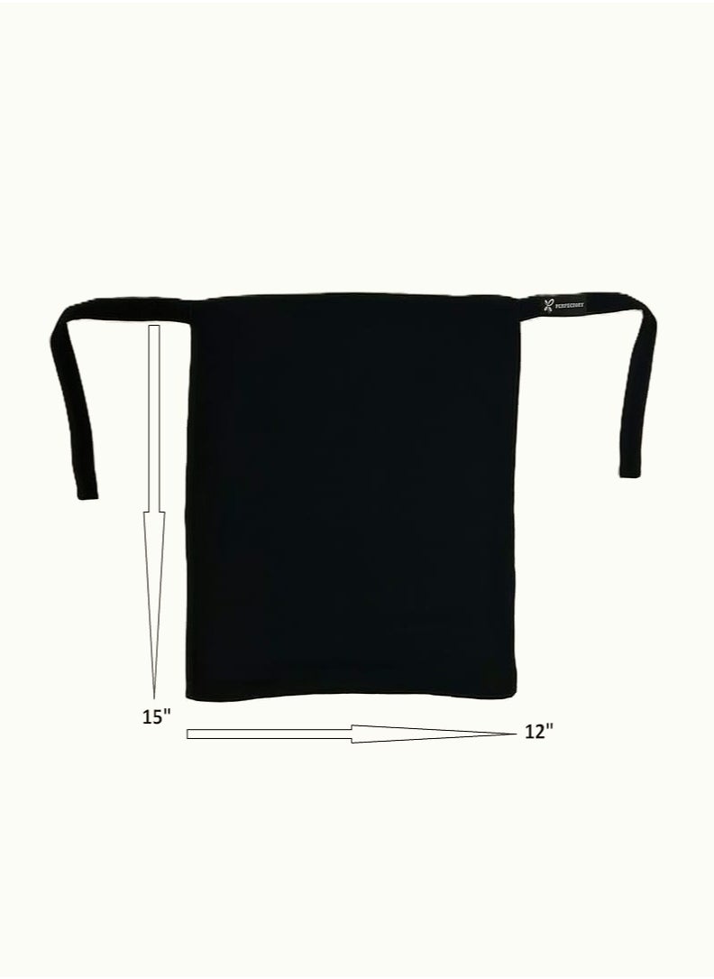 Perfectory - PERFECTORY Premium Chiffon Half Niqab with Back Tying Cord, Breathable Face Veil - Image 1