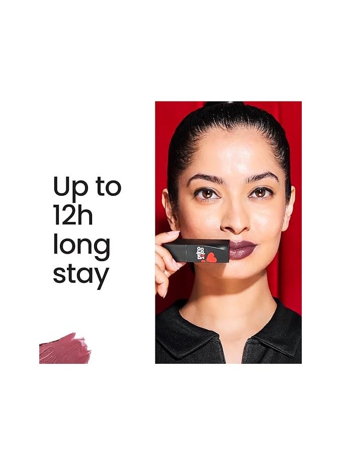 color cupid velvety intense Color 12-Hour Stay Bullet Lipstick | Infused with Hyaluronic Acid & Jojoba Oil | Transfer proof & Smudge Proof | Love Season | Pumpkin Harvest | 4.1g - Image 4