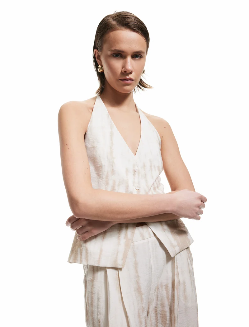 KOTON Halter Neck Patterned Vest