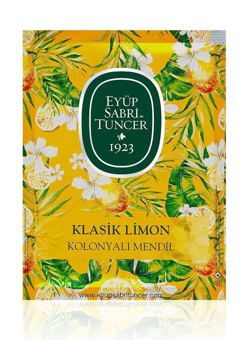 eyup sabri tuncer Wet Wipes - Classic Lemon Cologne Towel 50 Pieces (Large Size) - Image 2