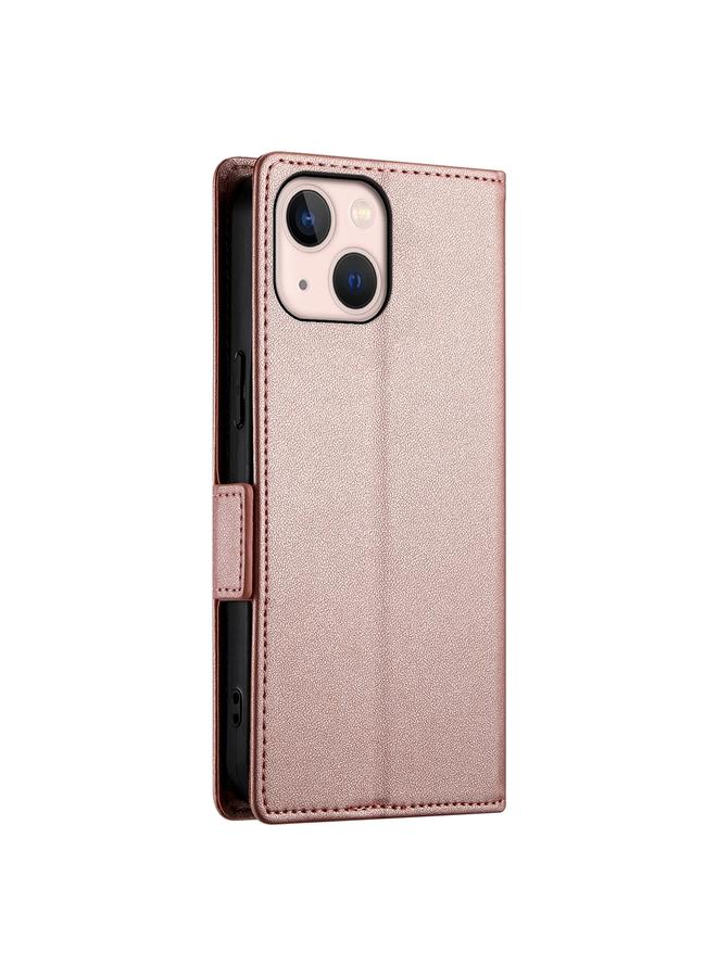 Zaboon Case For iPhone 13 mini Side Buckle Magnetic Frosted Leather Phone Case - Image 3