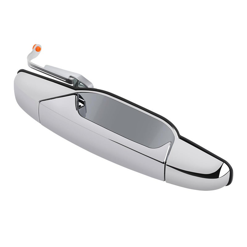 MNJWS Exterior Chrome Door Handle Rear Passenger Side Compatible with 20072014 Chevy Silverado Suburban Tahoe GMC Sierra Yukon Cadillac Escalade Replace 22738726 84053450 80547