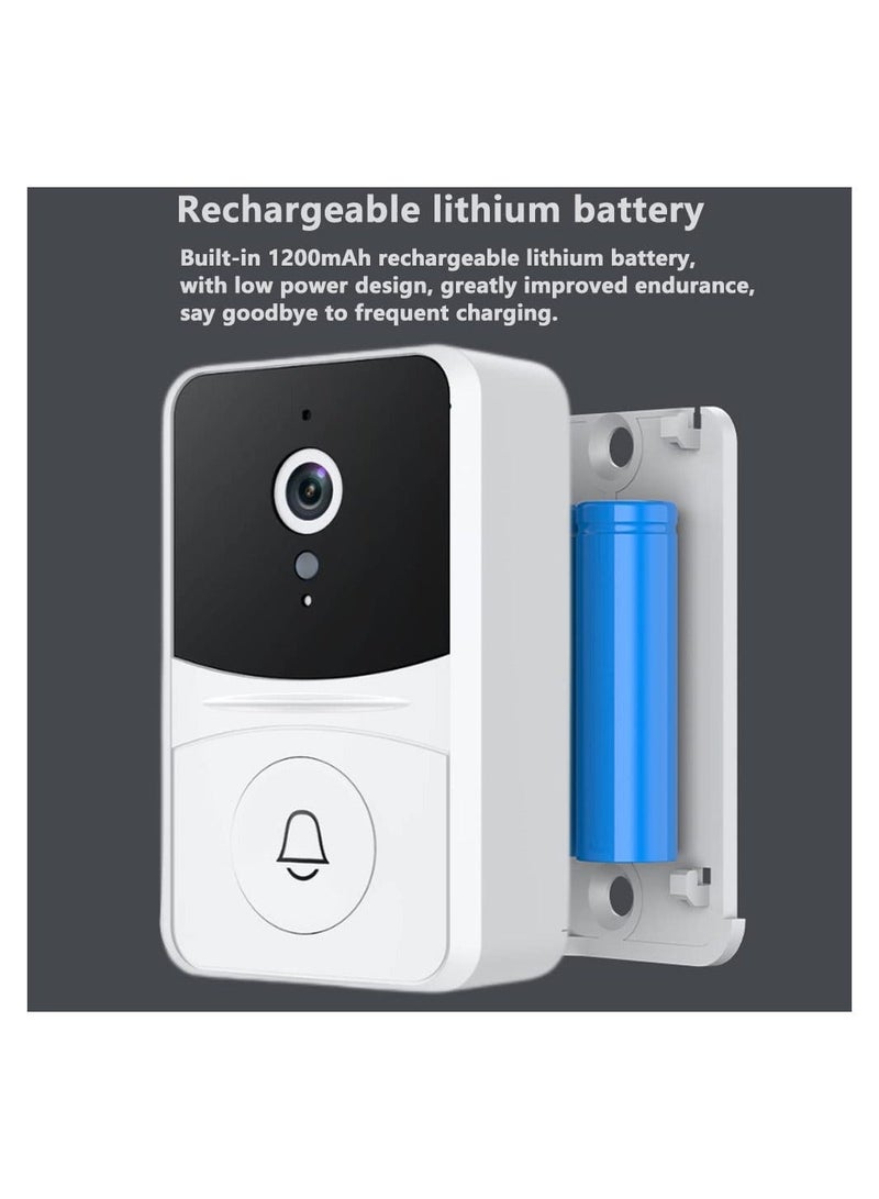 Wireless Doorbell Camera, Smart Doorbell Surveillance, 2-Way Audio for IOS & Android Phone, 720P, Night Vision Home Doorbell Camera for Homes, Apartments, Offices, 2.4Ghz WiFi Only - Image 3