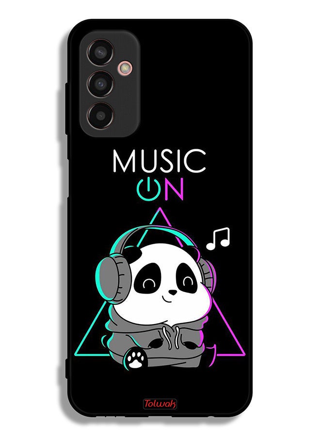 Tolwak Samsung Galaxy M13 Protective Case Cover Music On Panda - Image 2