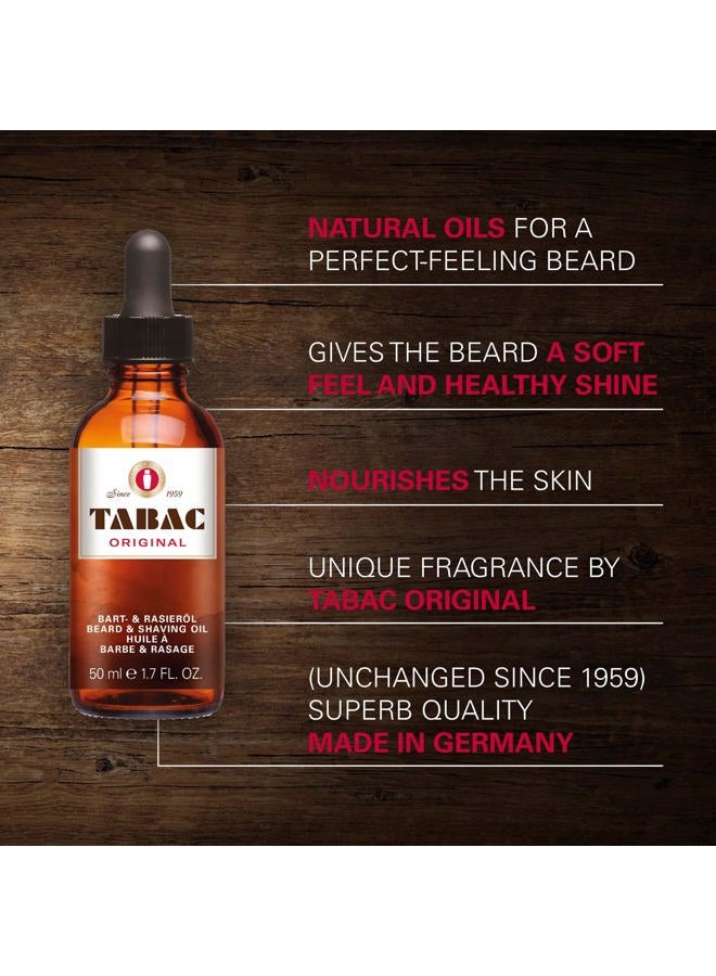 TABAC ORIGINAL BEARD & SHAVING OIL 50 ML - Image 2