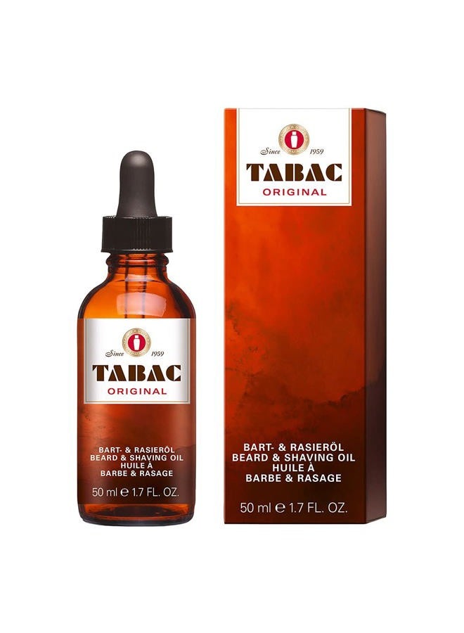 TABAC ORIGINAL BEARD & SHAVING OIL 50 ML - Image 1