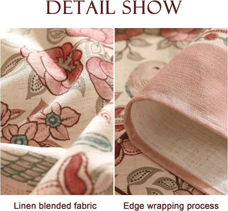 patdrea Linen Floral TableclothDecorative Thick French Table Cloth Rectangle Square for Kitchen Dining Christmas 67x 118 - Image 4