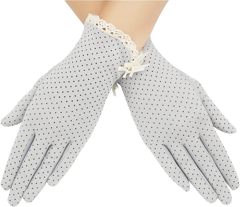 Lovful Summer Women Screentouch Gloves Sun Uv Protection Driving Gloves, Gray, One Size - Image 1