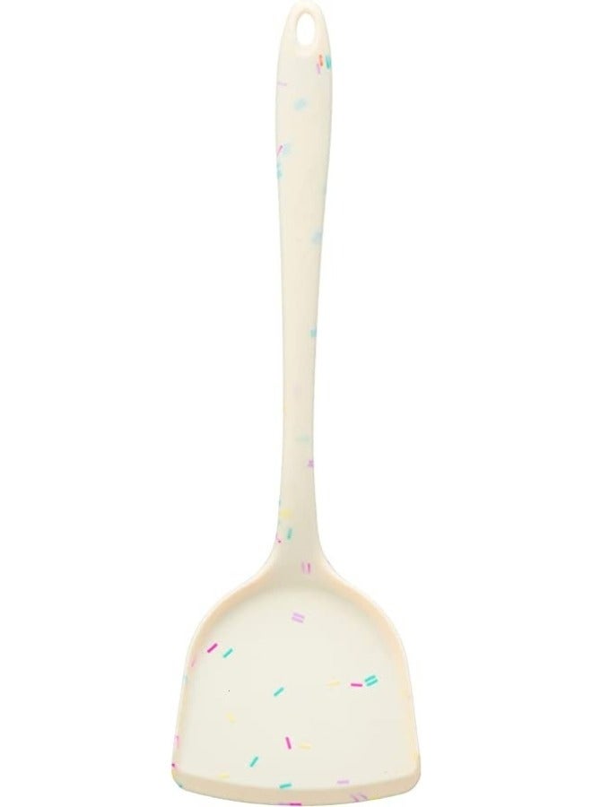 جروب تايجر ملعقة تقليب سيليكون مقاومة للحرارة العالية – أدوات مطبخ غير لاصقة وخالية من BPA، مثالية لتقليب الأسماك والبيض والفطائر، مقبض مريح وتصميم صحي وآمن للطهي. - Image 3