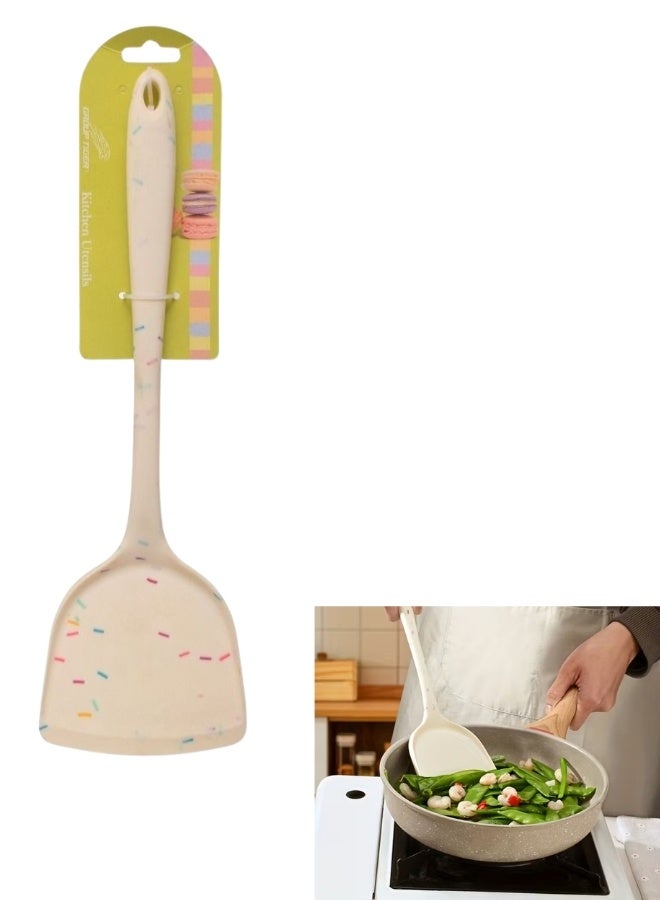 جروب تايجر ملعقة تقليب سيليكون مقاومة للحرارة العالية – أدوات مطبخ غير لاصقة وخالية من BPA، مثالية لتقليب الأسماك والبيض والفطائر، مقبض مريح وتصميم صحي وآمن للطهي. - Image 1
