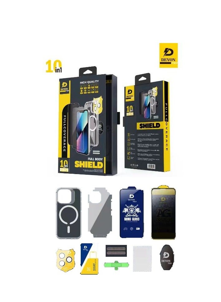 Devon iPhone 12 Protection (Privacy Cover) MagSafe 10in1 Package [iPhone Protection Package] The strongest complete protection for your phone ever - Image 3