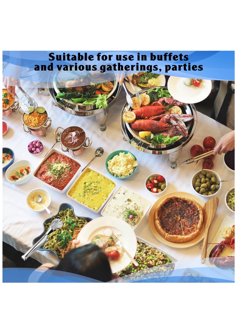 Excefore - 4 Pcs 11in Buffet Salad Serving Tongs Stainless Steel Tongs Catering Chef Food Salad BBQ Serving Utensils Serving Utensils for Parties Buffet Salad Tongs for Serving Food Buffet Tongs - Image 1