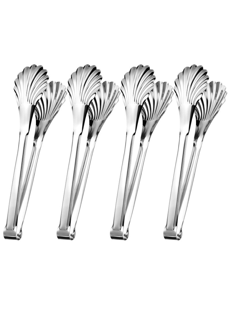 Excefore - 4 Pcs 11in Buffet Salad Serving Tongs Stainless Steel Tongs Catering Chef Food Salad BBQ Serving Utensils Serving Utensils for Parties Buffet Salad Tongs for Serving Food Buffet Tongs - Image 1