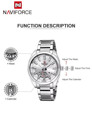 Luxury Watch For Men Stainless Steel Waterpoof Luminous Fashion Quartz Wrist Watch for Men Stainless Steel Analog Wrist Watch - view 5