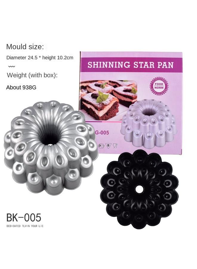 Bluejw Baking Mold Hollow Heart-shaped Cast Aluminum Cake Mold Coo Goo Hoff Mold Integrated Mold  - Image 1